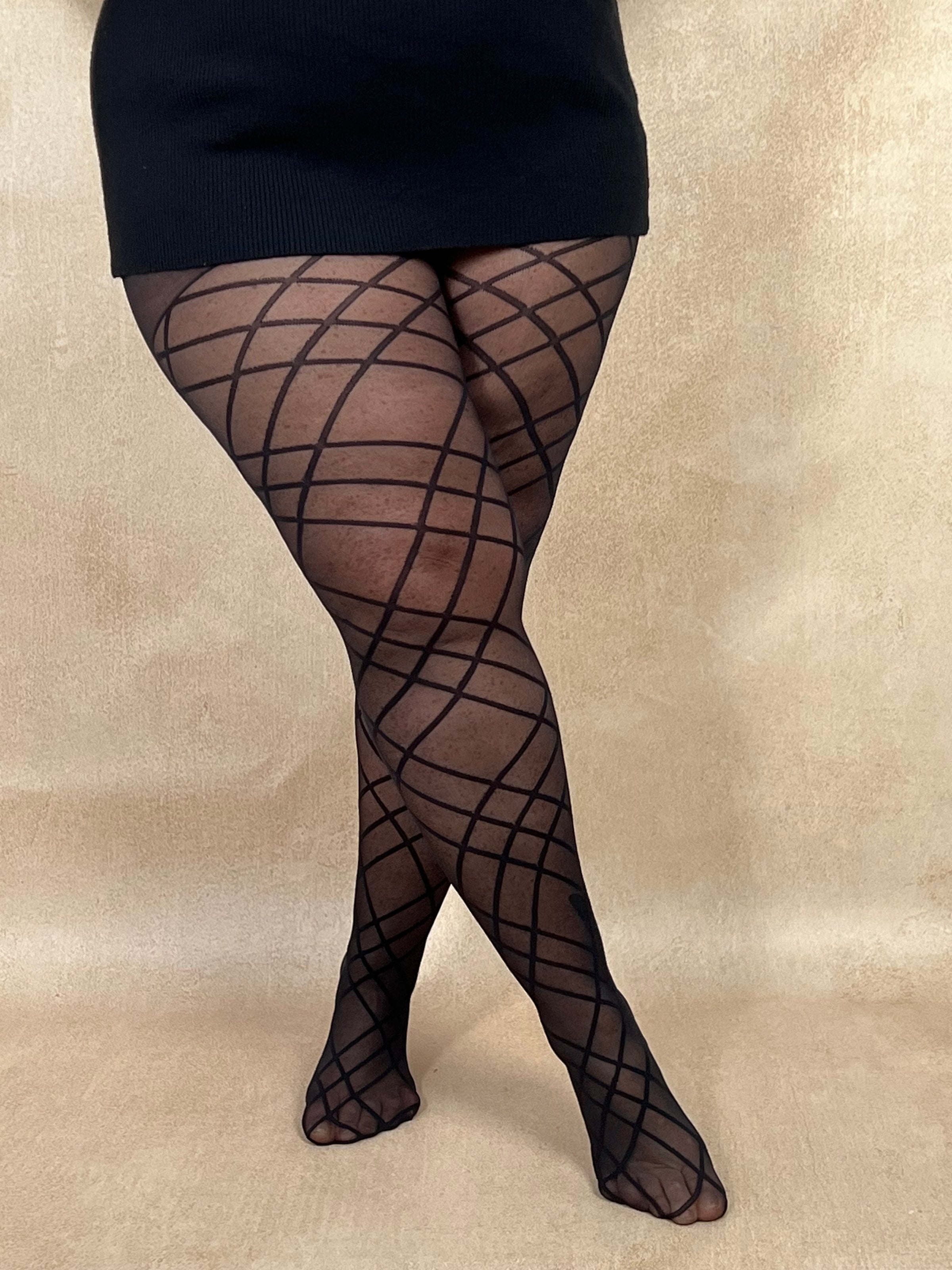 Collant noir grande taille : Ayia