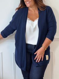 Top écru doublé grande taille : Leonia