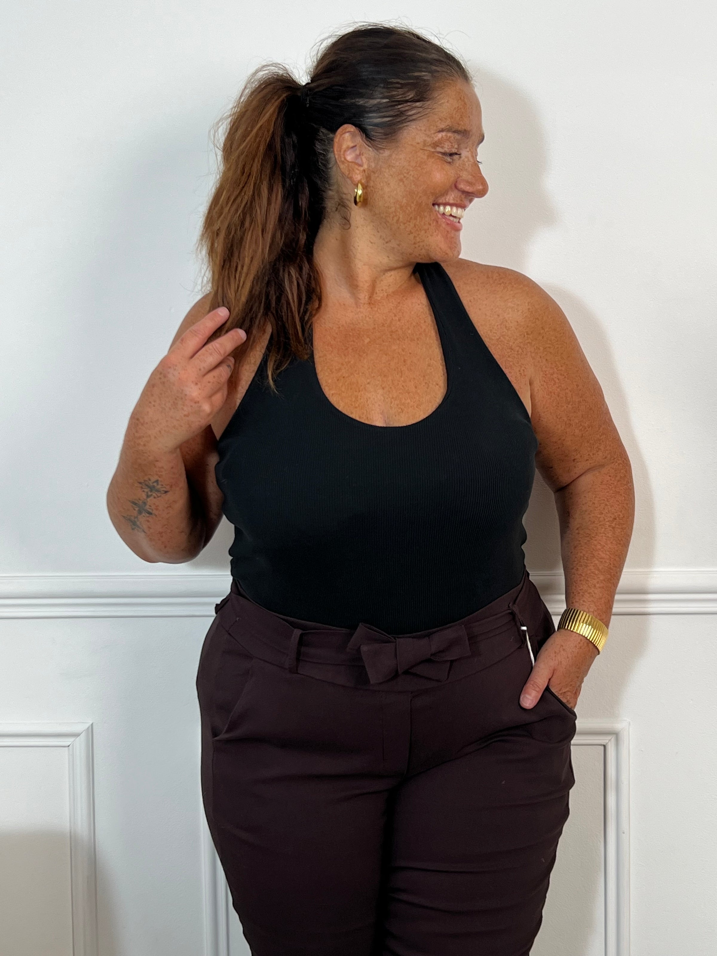 Débardeur dos nu noir : Zola