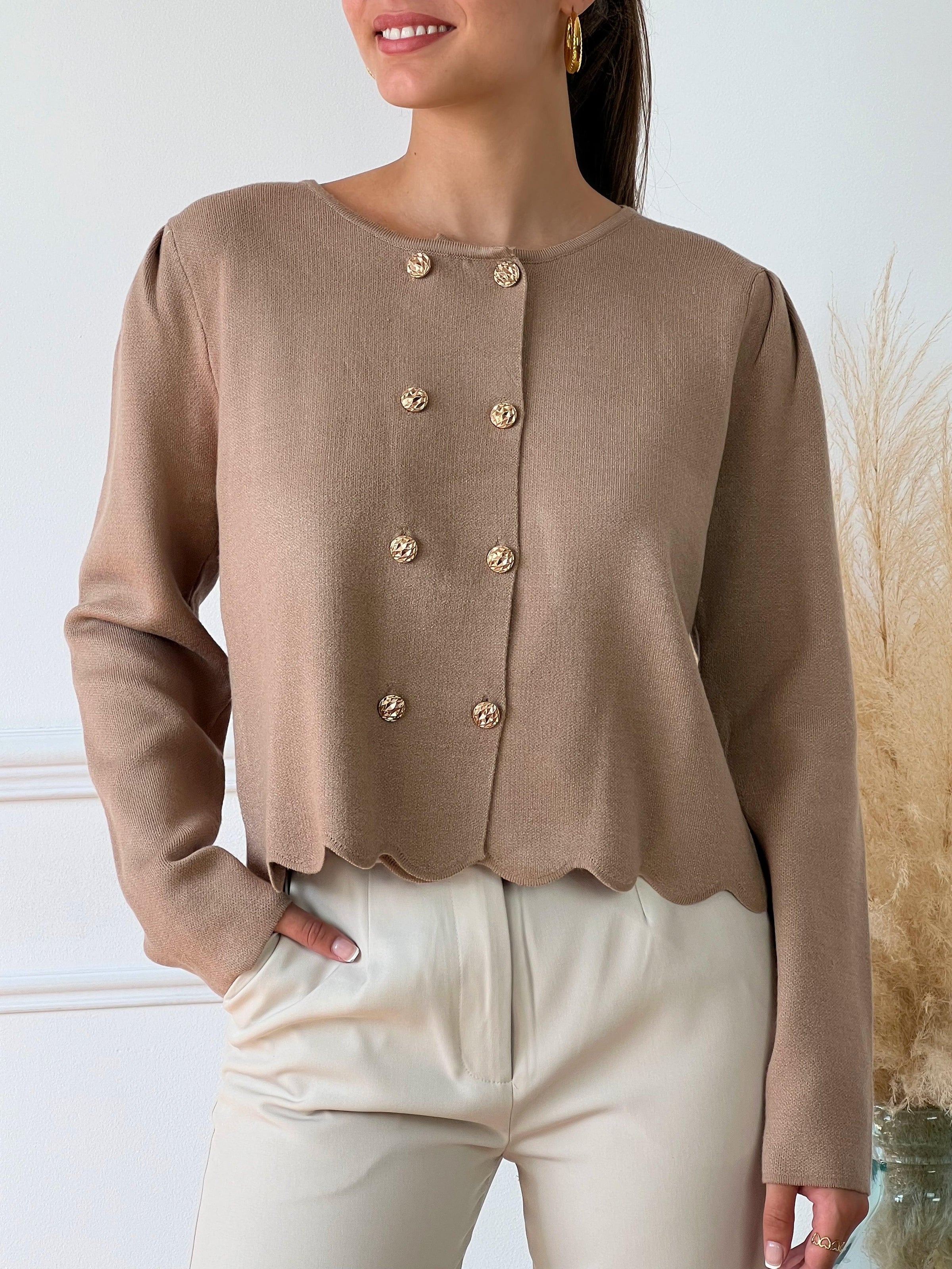 Gilet camel : Sira - Loïcia