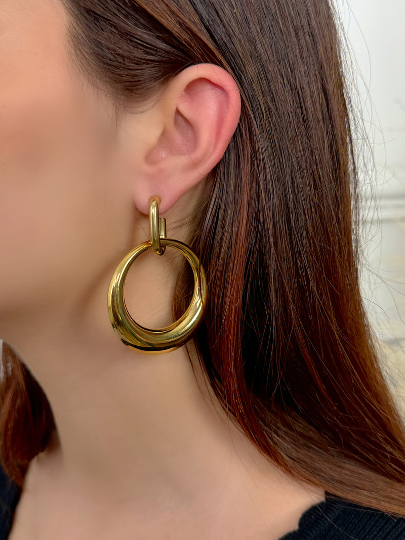 Boucles d'oreilles dorées : Divina
