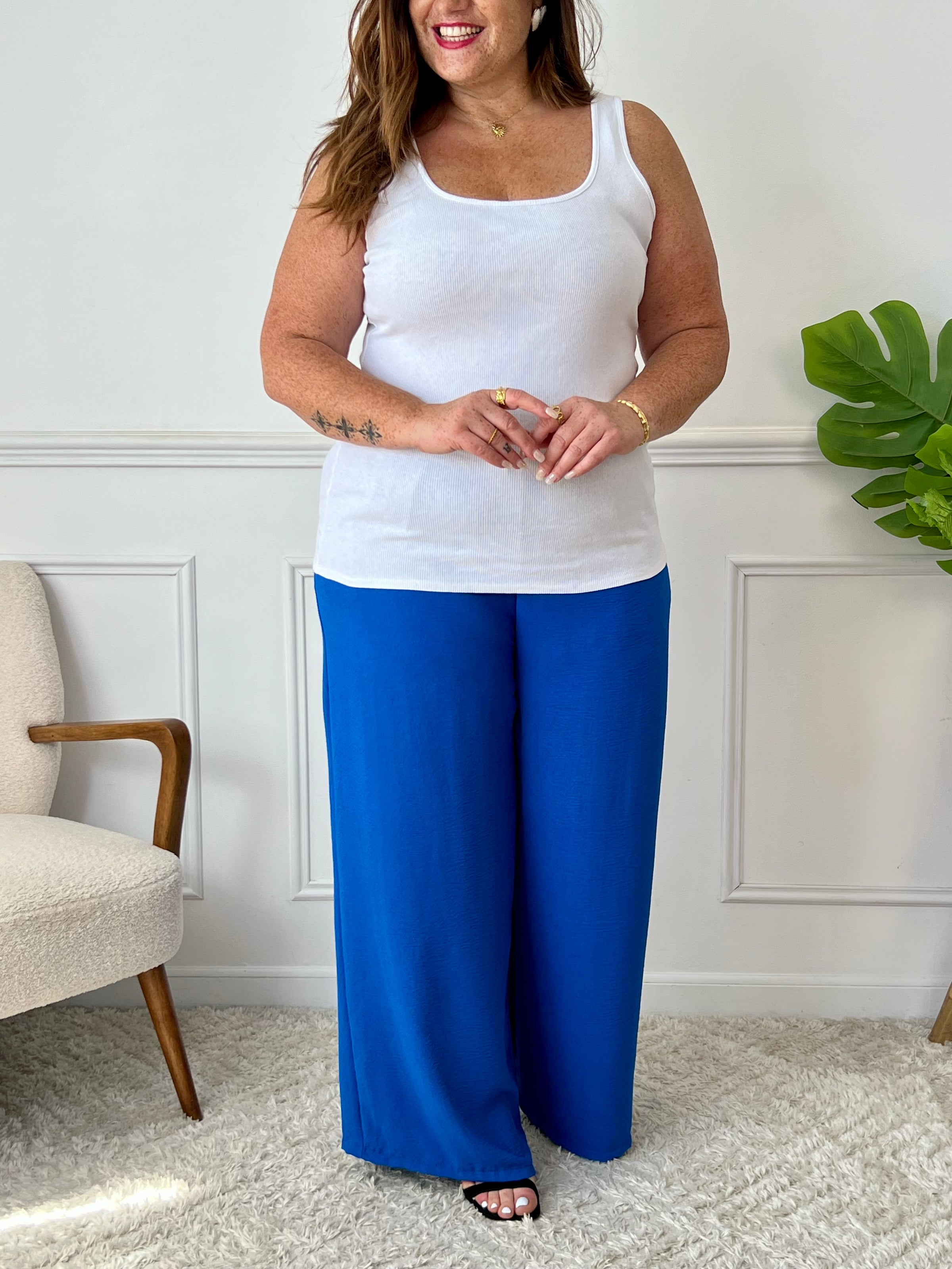 Débardeur écru sans manches : Ana