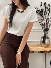 Tee-shirt blanc : Madalena