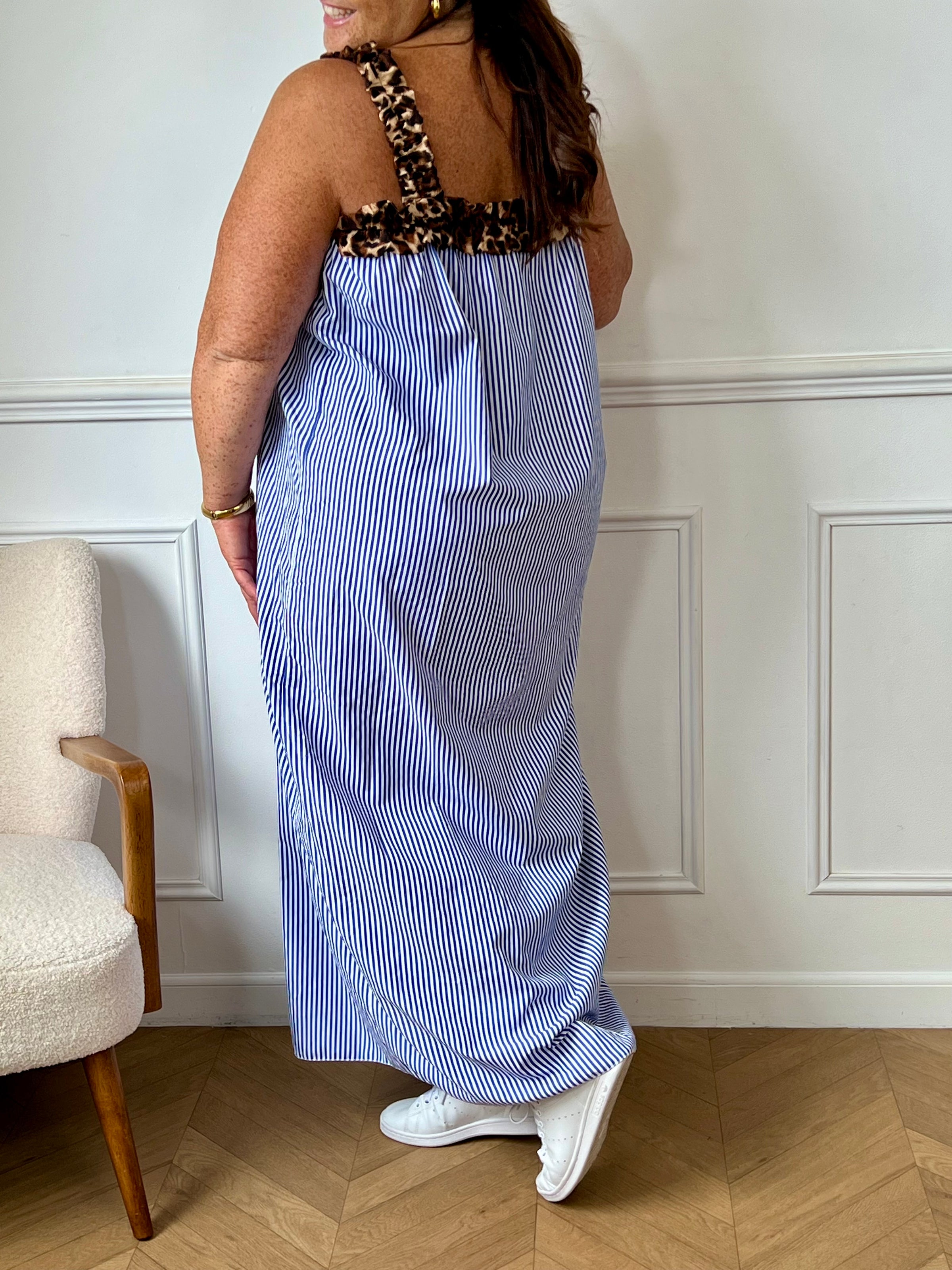 Robe à rayures grande taille : Luna