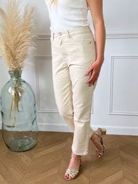 Jean beige : Lilian - Loïcia