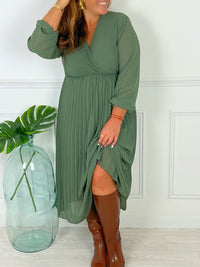 Robe Ophelie kaki Curve