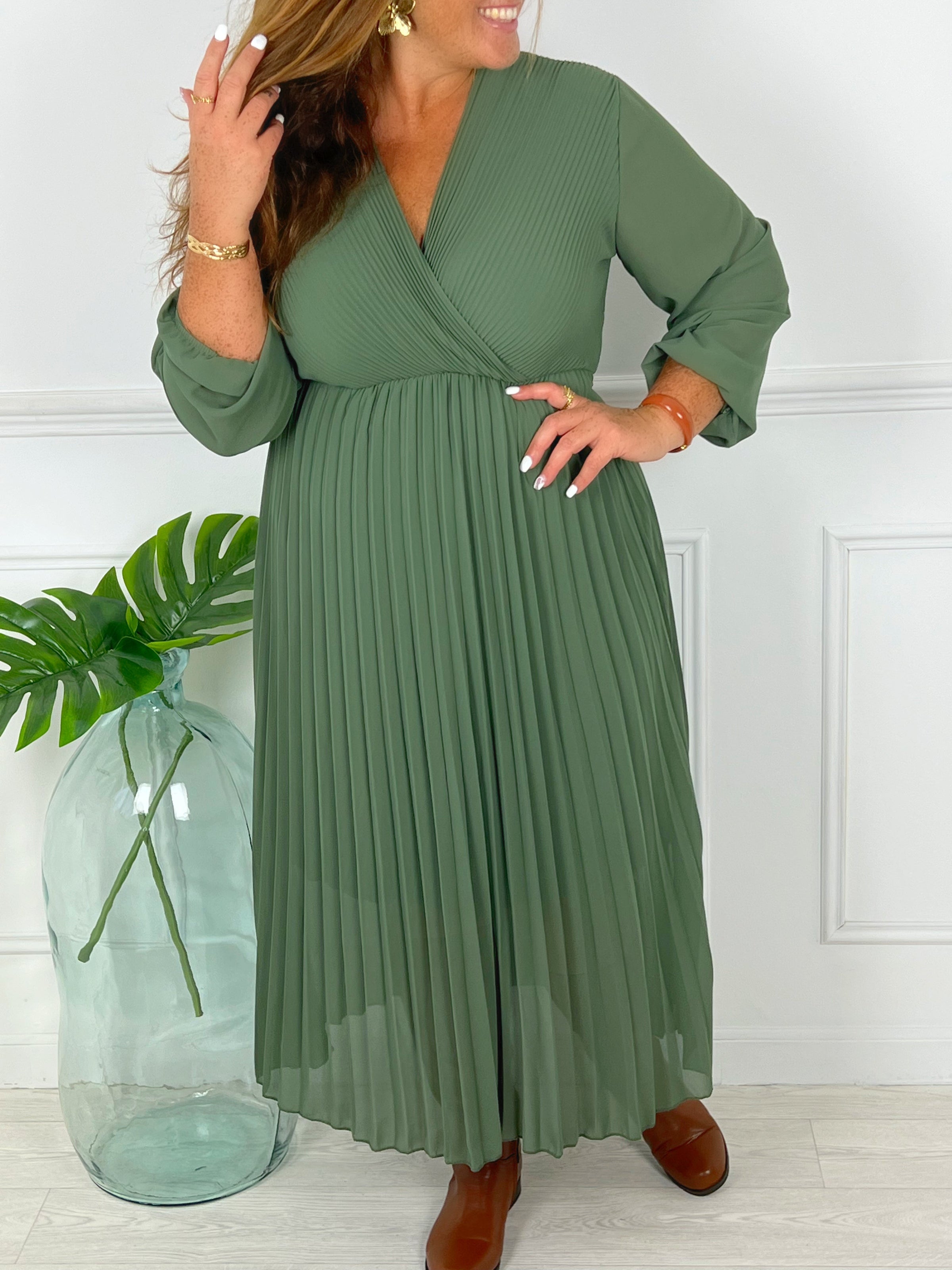 Robe Ophelie kaki Curve