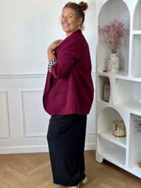 Blazer prune grande taille : Leonora