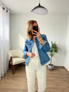 Veste en jean bleu clair : Syrine