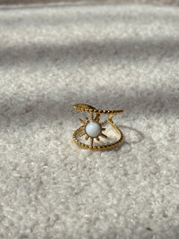 Bague écrue et dorée : Geva