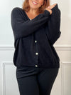 Gilet noir Made in Italie Curve : Caroline