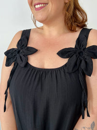 Robe longue noire Grande taille : Sophie