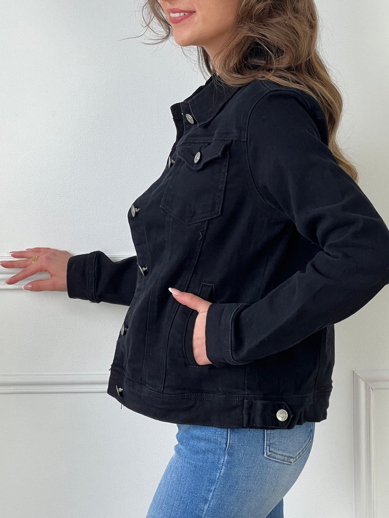 Veste en jean noir : Codi