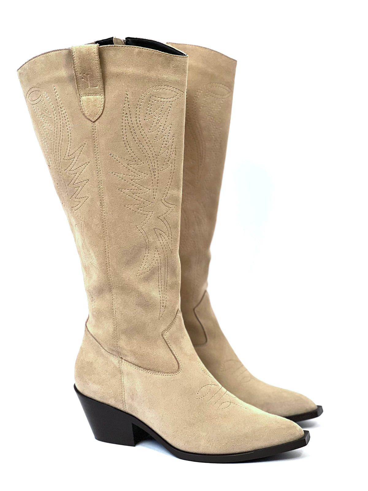 Santiag beige mollets larges : Nevada