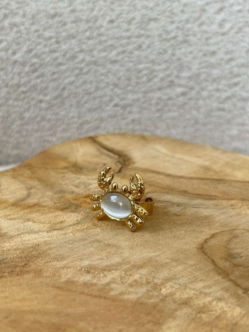 Bague réglable dorée : Jen