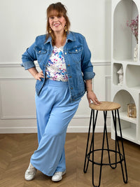 Ecru patterned top Plus size: Valentino