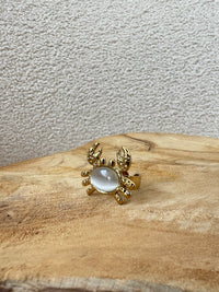 Bague réglable dorée : Jen