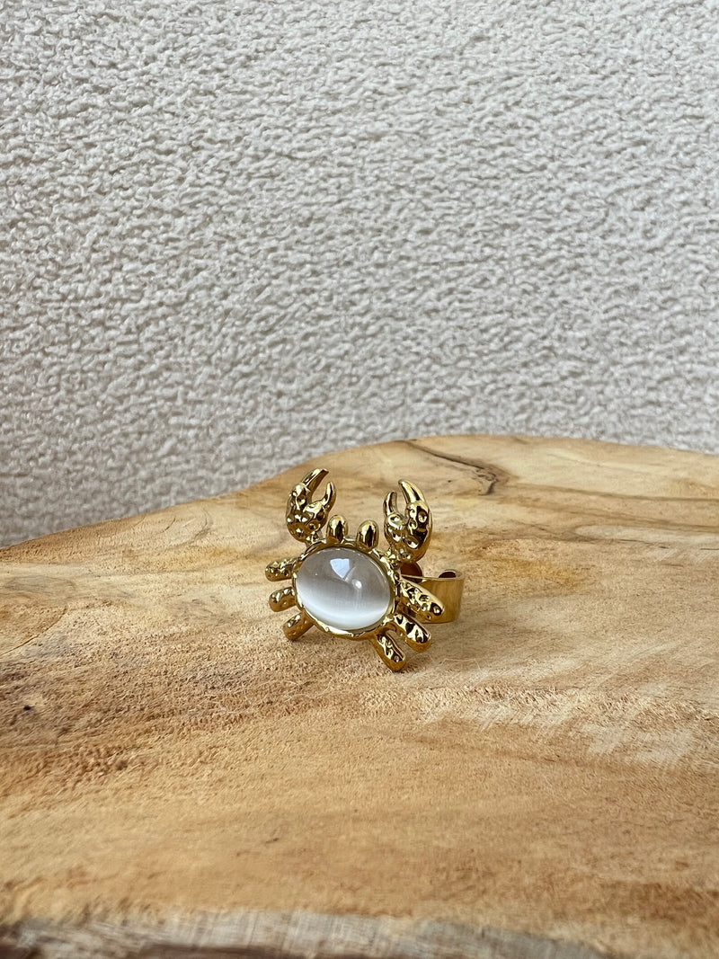 Bague réglable dorée : Jen