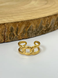 Bague dorée : Silvia