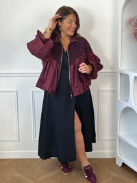 Veste bordeaux grande taille : Lilia