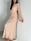 Robe longue beige : Esther