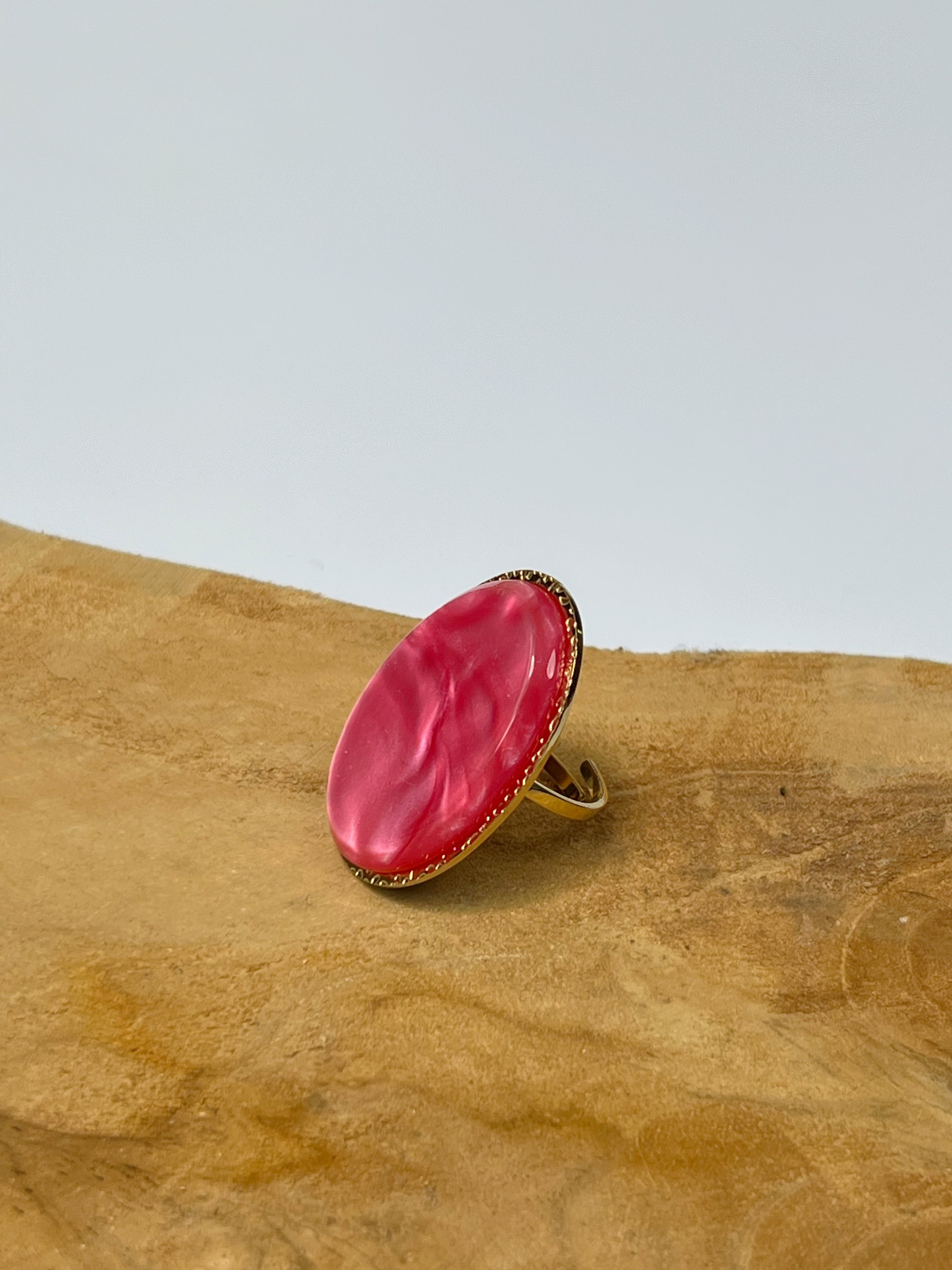 Bague rose et dorée : Roswel