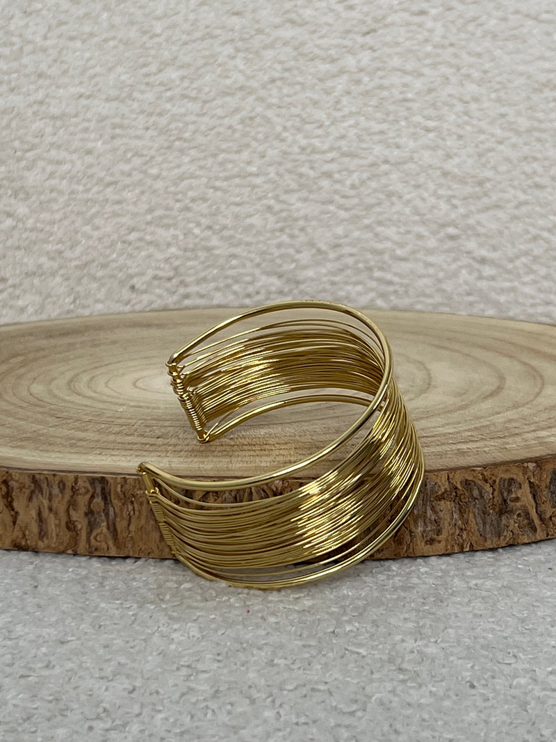 Bracelet réglable doré jonc : Oldia
