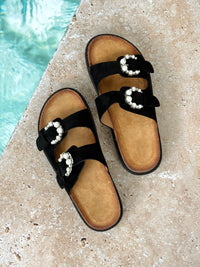 Mules ajustables noires : Kasia