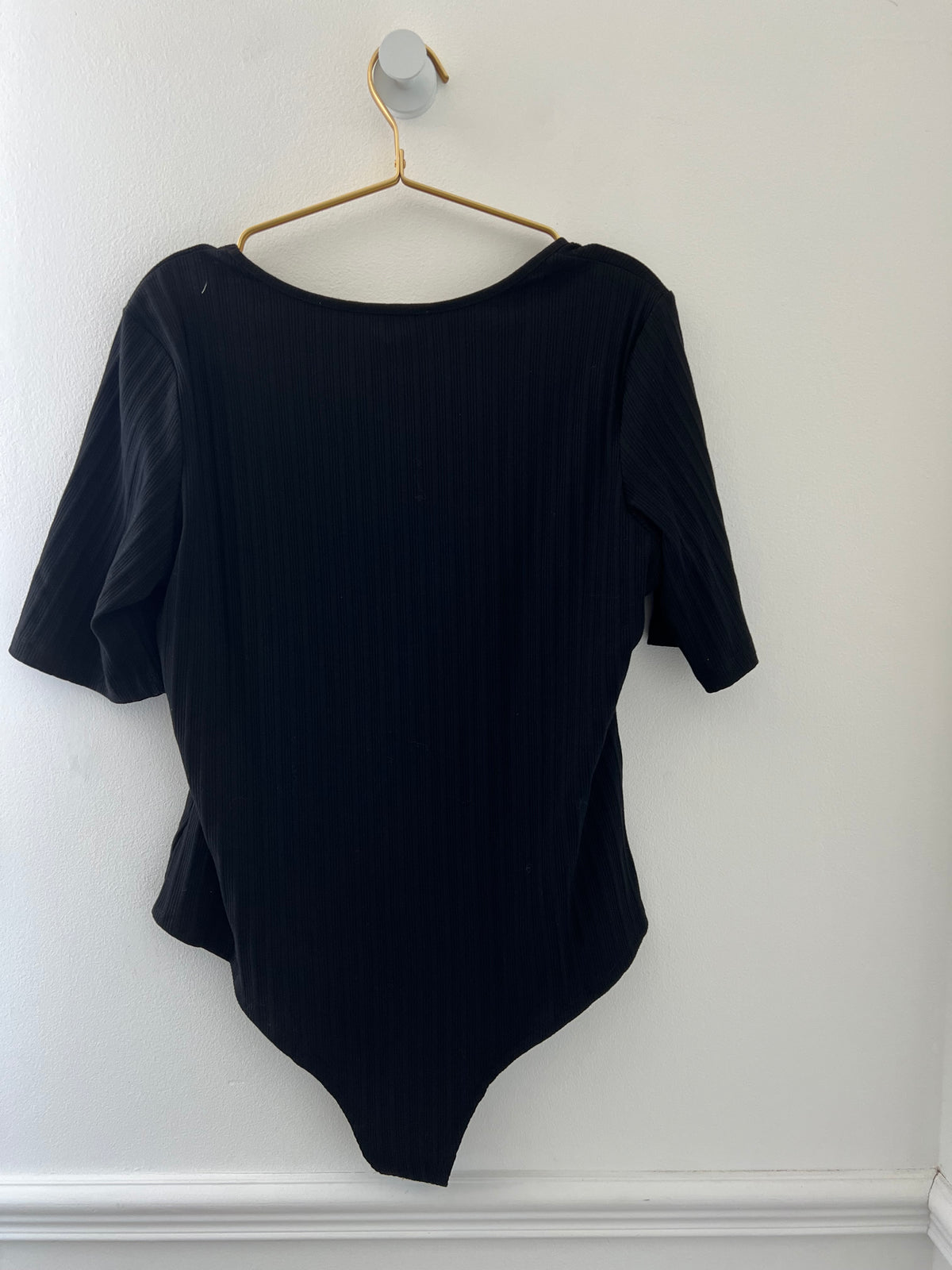 Body noir grande taille : Morgane