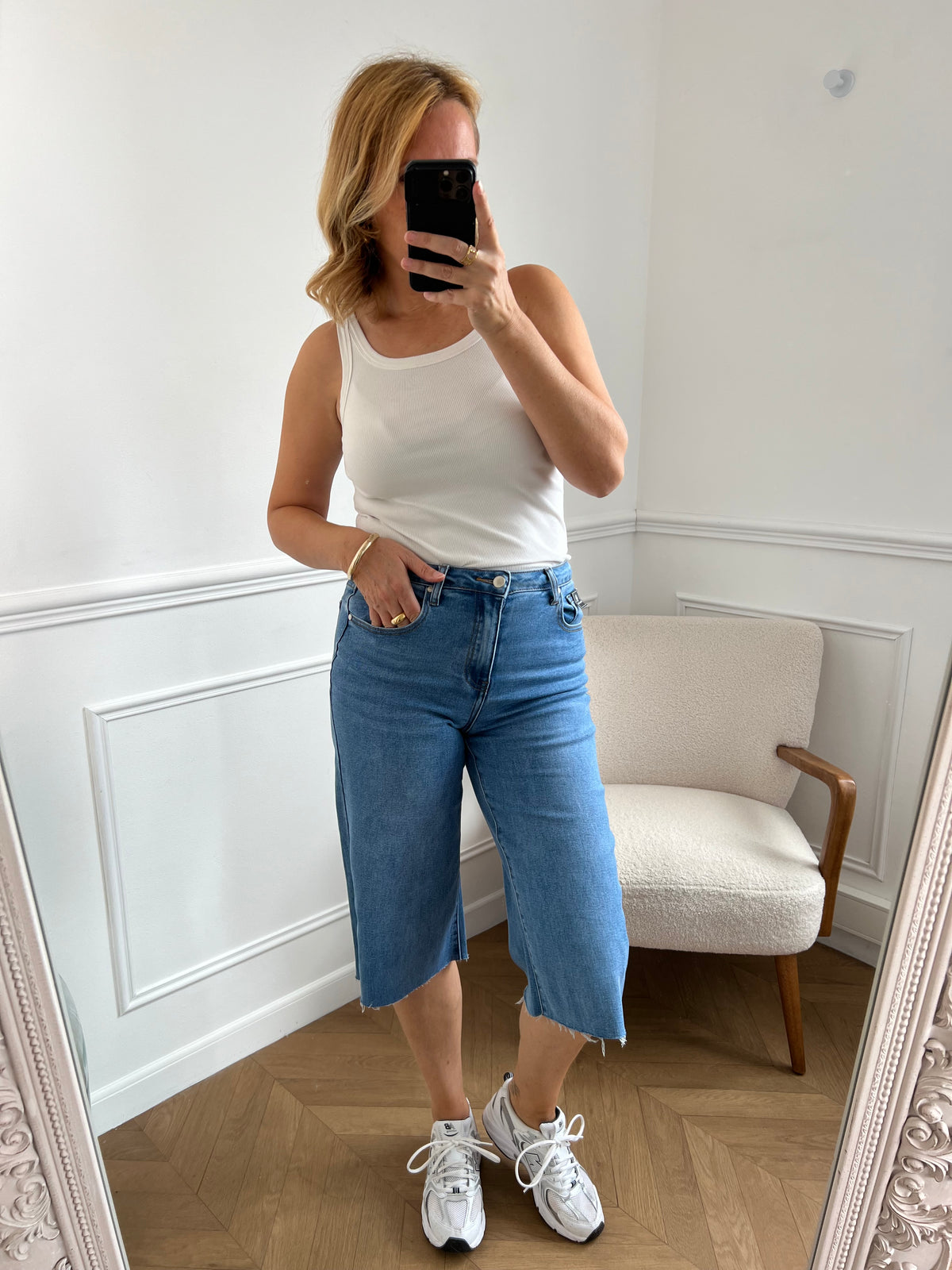 Bermuda long en jean : Maely