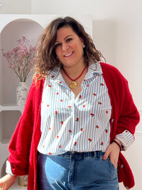 Plus size striped shirt: Logan