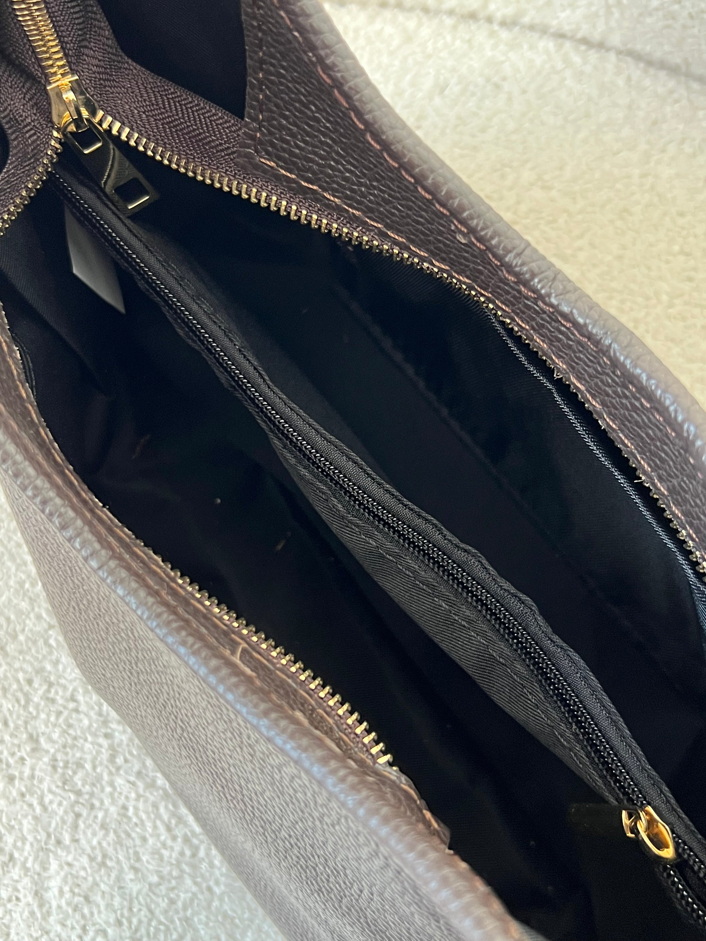 Sac marron en cuir : Armande