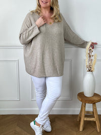 Pull Mylo beige Made in Italie