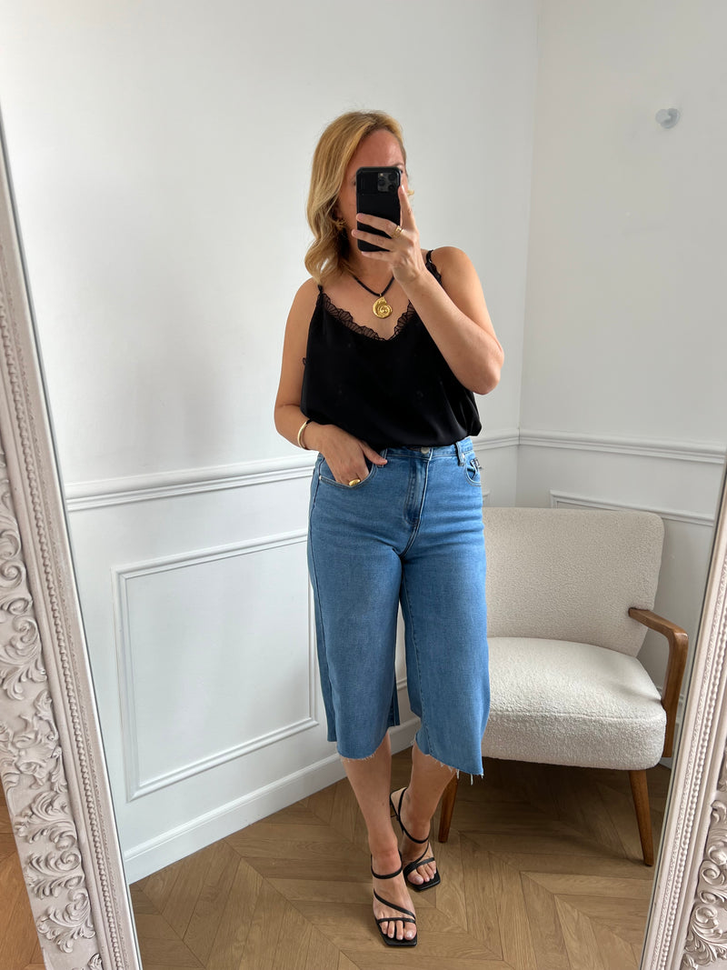 Bermuda long en jean : Maely