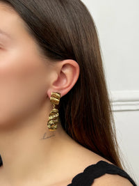 Boucles d'oreilles dorées  : Nia