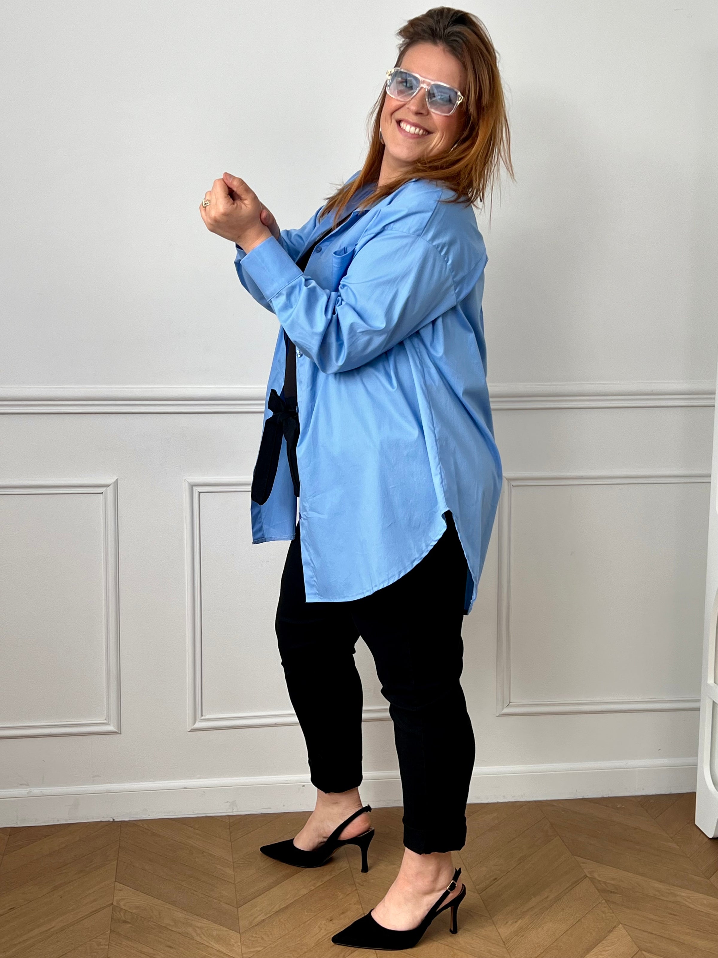 Blue Plus Size Shirt: Rocha