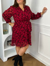 Robe bordeaux grande taille : Emilya