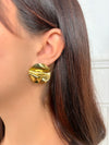 Boucles d'oreilles dorées : Ursel