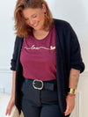 Ceinture noire boucle dorée Curve : Nala