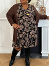 Robe courte à motifs grande taille : Lyvia