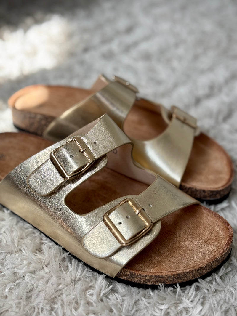 Mules dorées : Vita