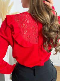 Pull rouge : Arya