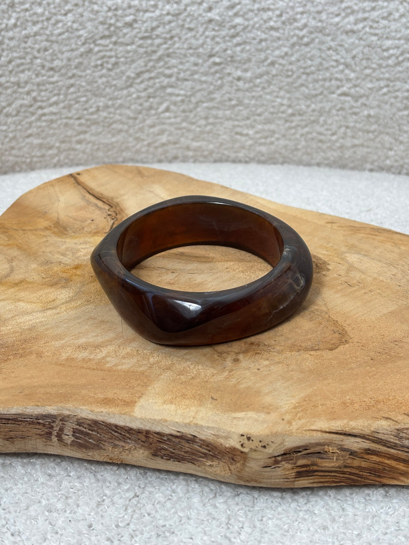 Bracelet résine marron : Doma