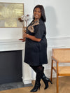 Robe courte noire grande taille : Maho