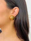 Boucles d'oreilles dorées à clip : Jaylah