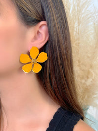 Boucles d'oreilles oranges : Belna - Loïcia