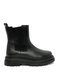 Bottines Chelsea noires pieds larges : Mila