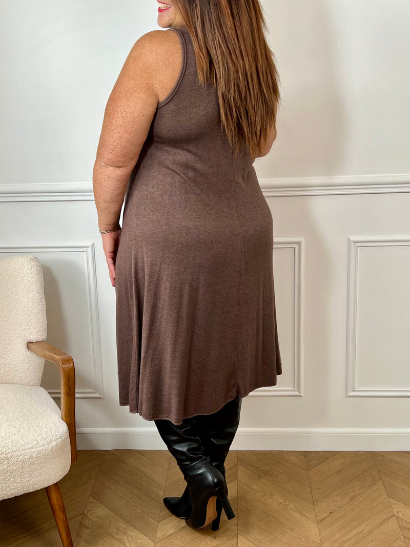 Twinset robe et pull marron Curve : Aenor