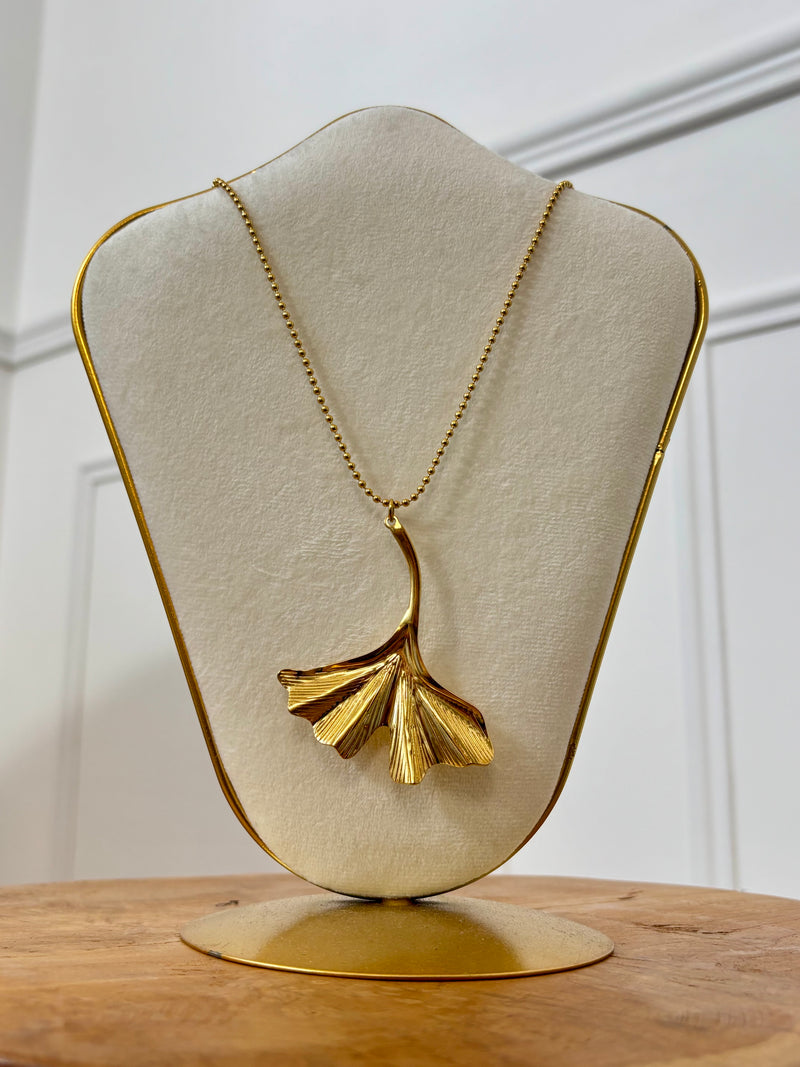 Collier long doré : Palm