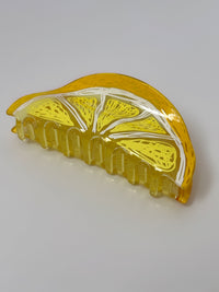Yellow Hair Clip: Lemon